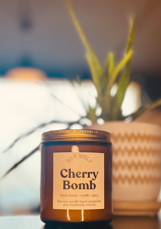 Cherry Bomb - Black Cherry and Vanilla Soy candle