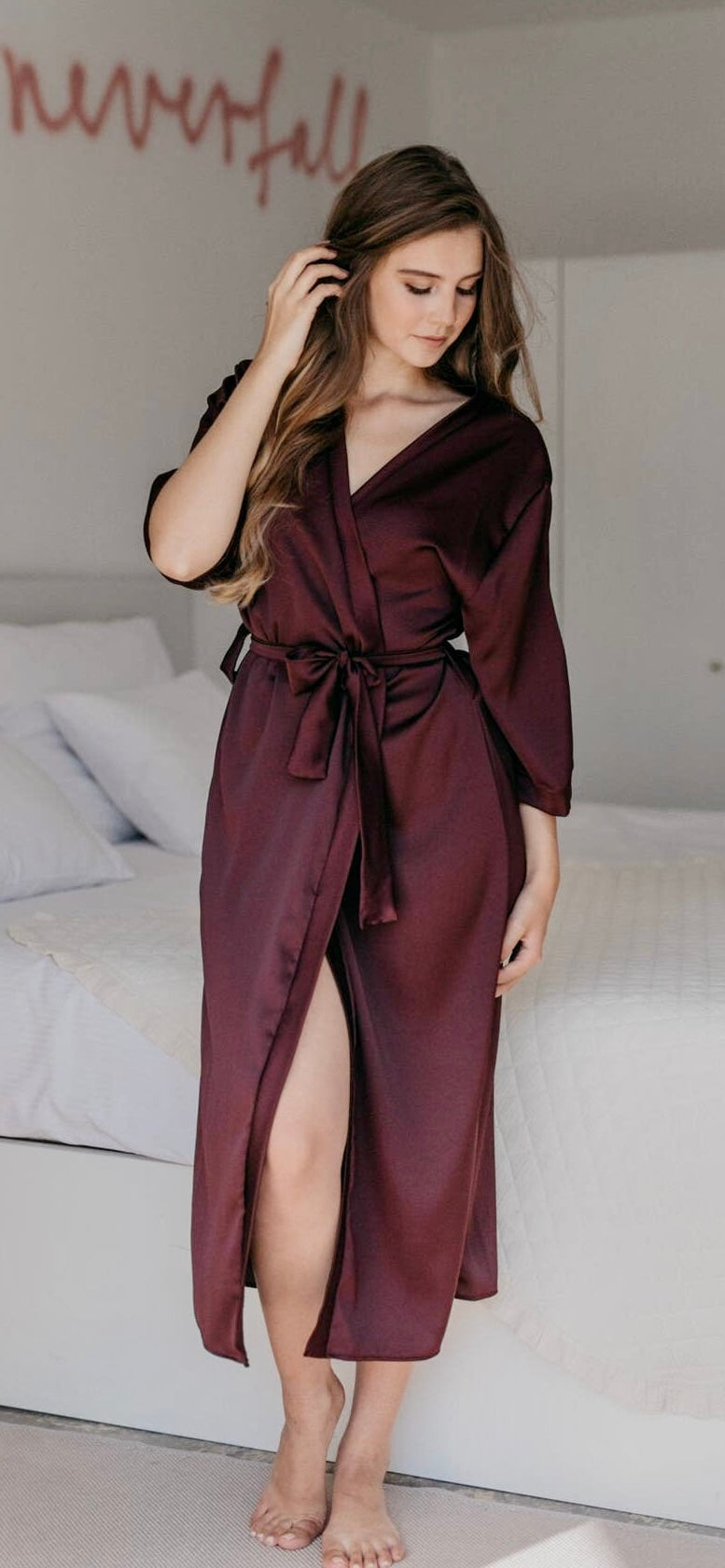 Crepe Satin Robe