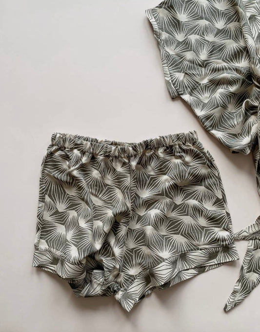 Floral Viscose Shorts