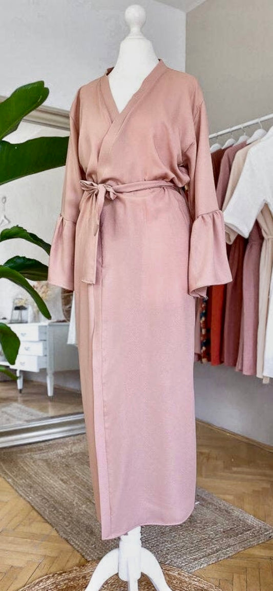 Powder Ruffle Robe