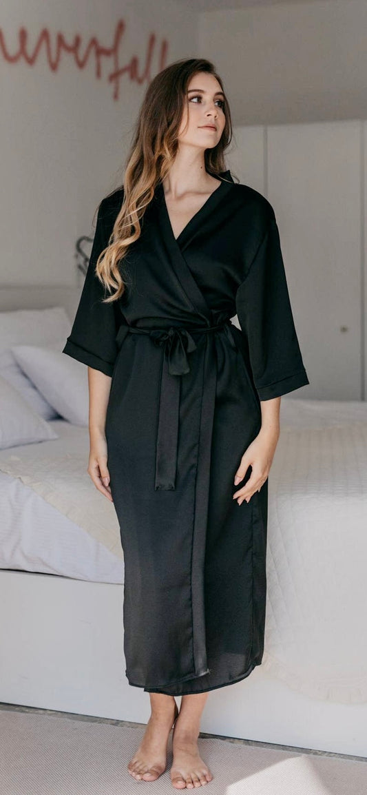 Crepe Satin Robe